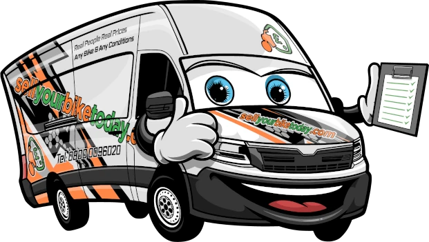 Sell your bike today easily with and our branded van will come and collect it