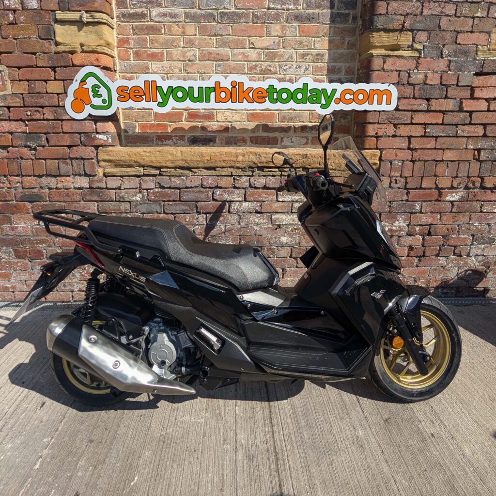 Sellyourbiketoday will collect from the comfort of your home address. Our Drivers turn up with fully sign written vans and uniform, ensuring you a peaceful sale, knowing who is coming to purchase you bike. Lexmoto Nexus purchased from Fife