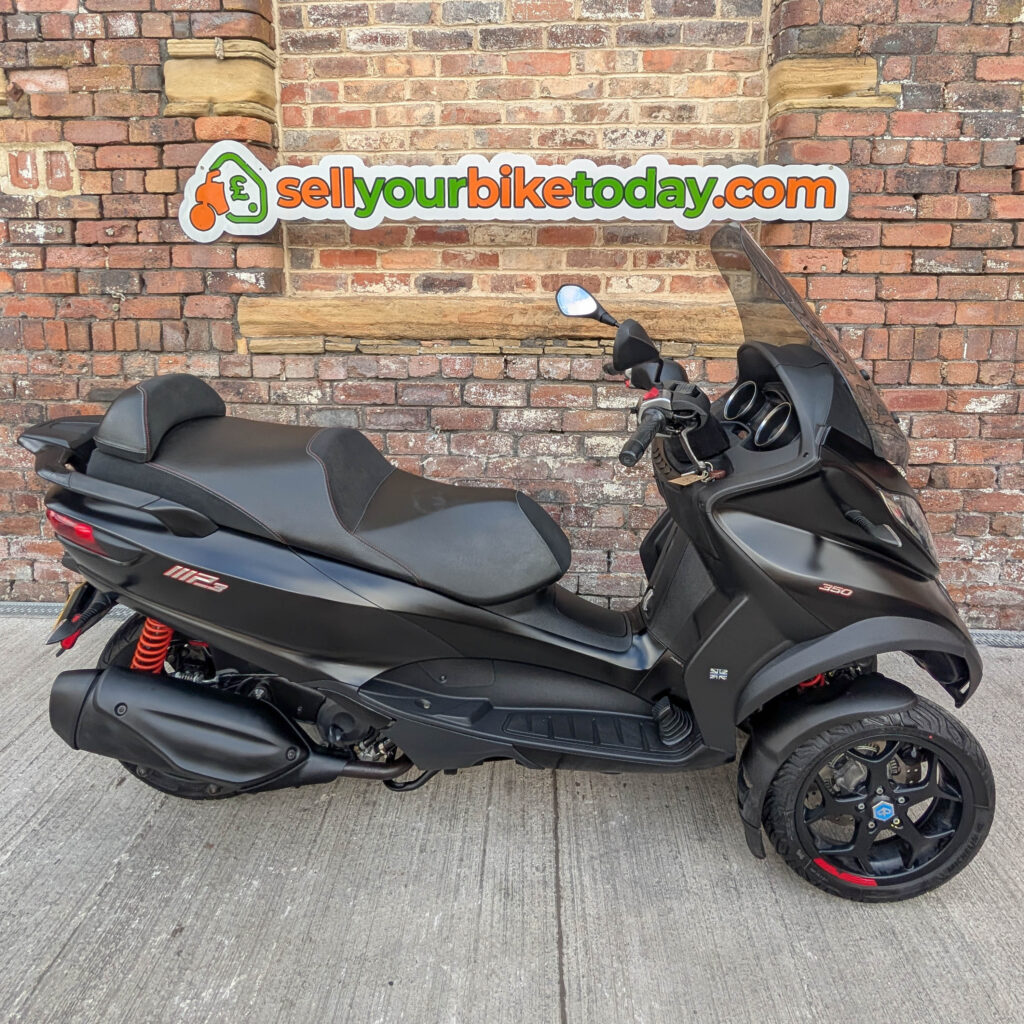Sellyourbiketoday will collect from the comfort of your home address. Our Drivers turn up with fully sign written vans and uniform, ensuring you a peaceful sale, knowing who is coming to purchase you bike. Piaggio MP3 350 purchased from Truro