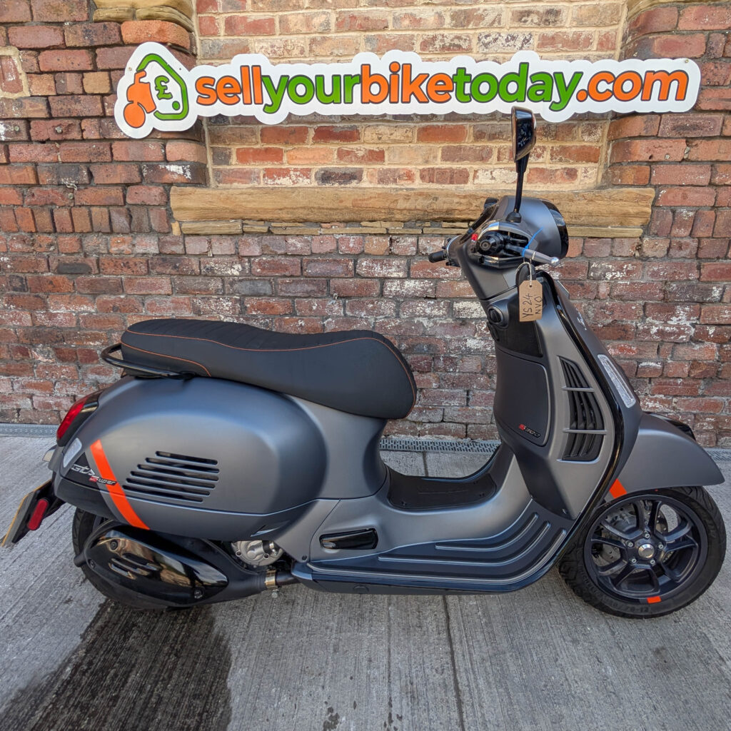 Sell my Piaggio Vespa GTS from your home address with a free 24 hours collection. Piaggio Vespa GTS purchased from Worksop