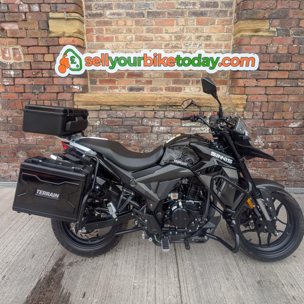 Sellyourbiketoday will collect from the comfort of your home address. Our Drivers turn up with fully sign written vans and uniform, ensuring you a peaceful sale, knowing who is coming to purchase you bike. Sinnis Terrain purchased from Cromer
