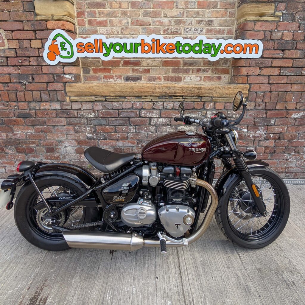 Sellyourbiketoday will collect from the comfort of your home address. Our Drivers turn up with fully sign written vans and uniform, ensuring you a peaceful sale, knowing who is coming to purchase you bike. Triumph Bobber purchased from Leeds