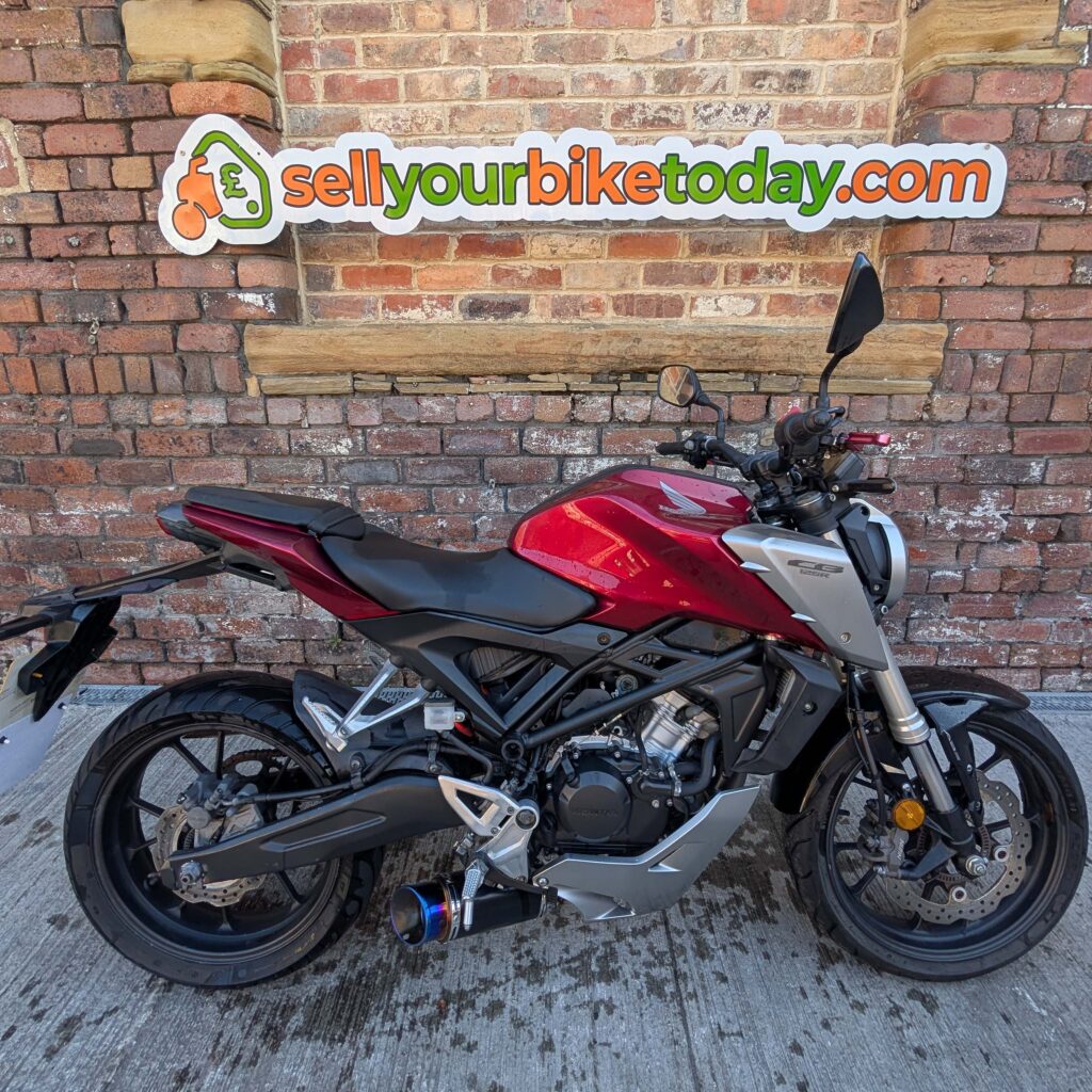 Here at sell your bike today, We purchase all different types of motorcycles and special edition's. Honda CB125R, purchased from London 